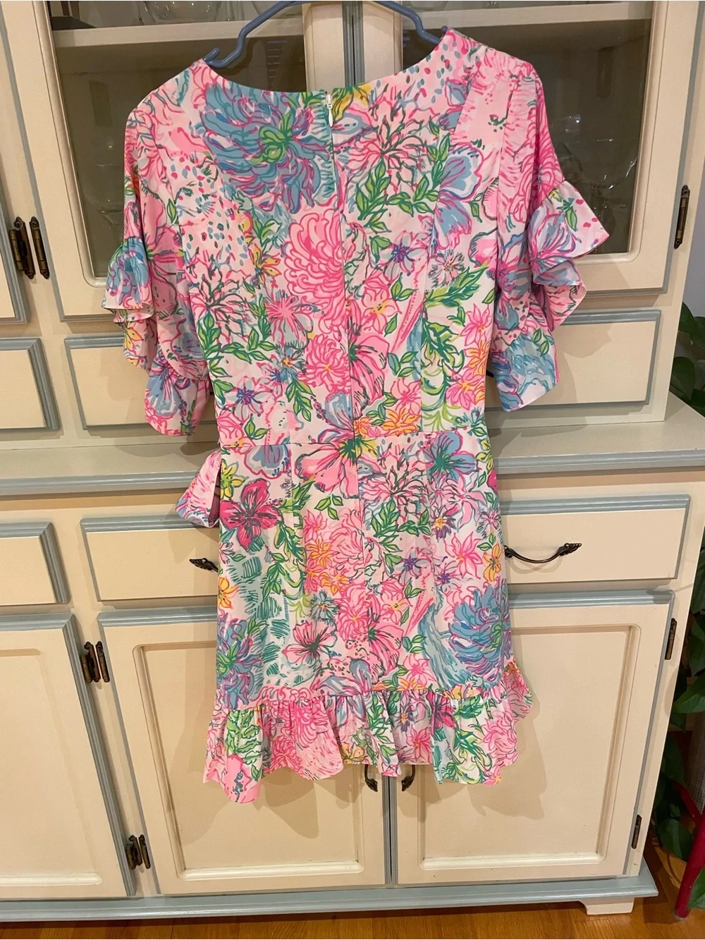 Lilly Pulitzer Pink Multicolor Floral Wrap Dress - Picture 2 of 3